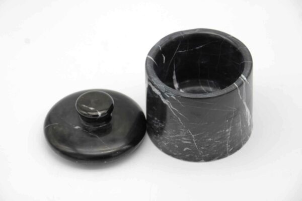 Behälter mit Deckel Marmor Elegant Black – Bild 3