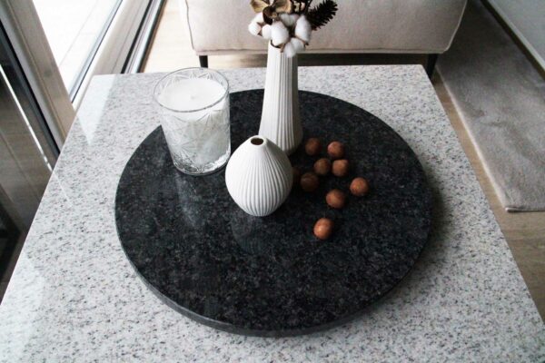 Drehplatte Steel Grey poliert – Bild 4