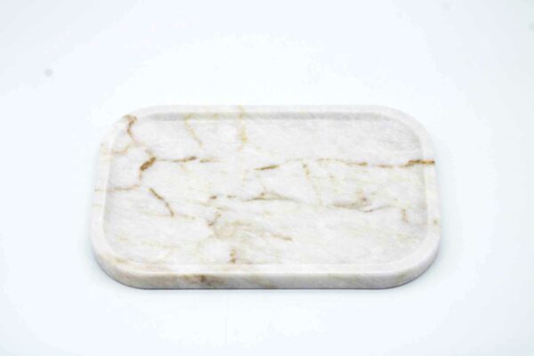 Servierschale Marmor Golden White