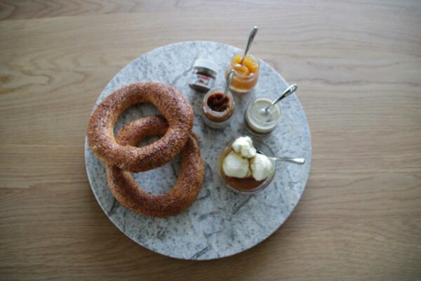 Drehplatte Travertin Earl Grey satiniert – Bild 6