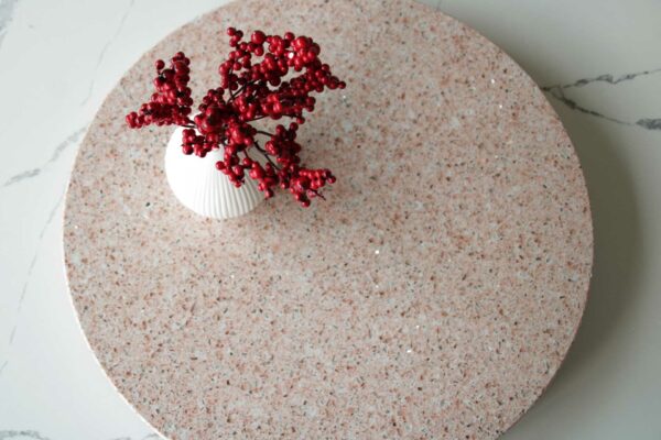 Drehplatte Quarzkomposit Pink mirror poliert – Bild 7