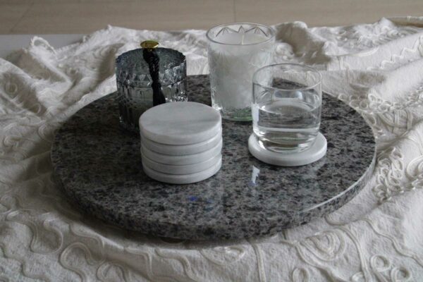 Untersetzer White pearl poliert – Bild 3