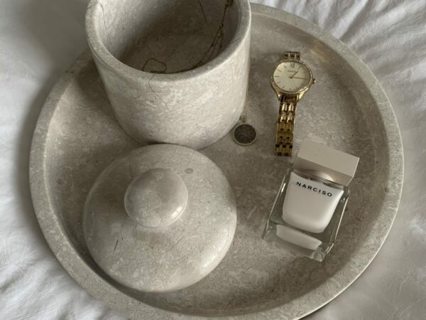 Servierschale Marmor Elegant Beige – Bild 4
