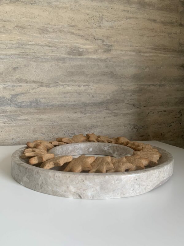 Servierschale Marmor Elegant Beige – Bild 5