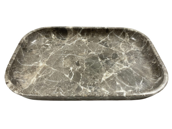 Servierschale Marmor Dark Beige – Bild 2